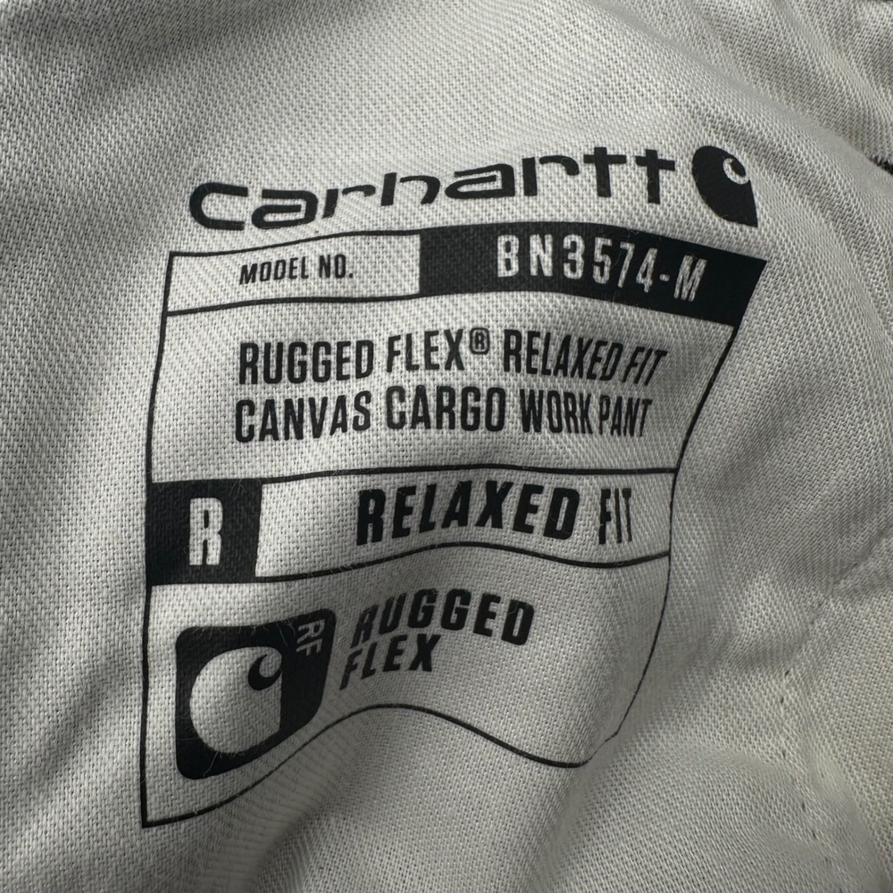 Lot 2 Carhartt Rugged Flex Relaxed Canvas Cargo Pants Black 40x32 103574-BLK NWT - Picture 6 of 14